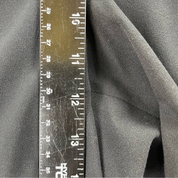 Lane Bryant Pants Womens 16 Black Flat Front High‎ Rise Straight Leg Pockets - Picture 6 of 11